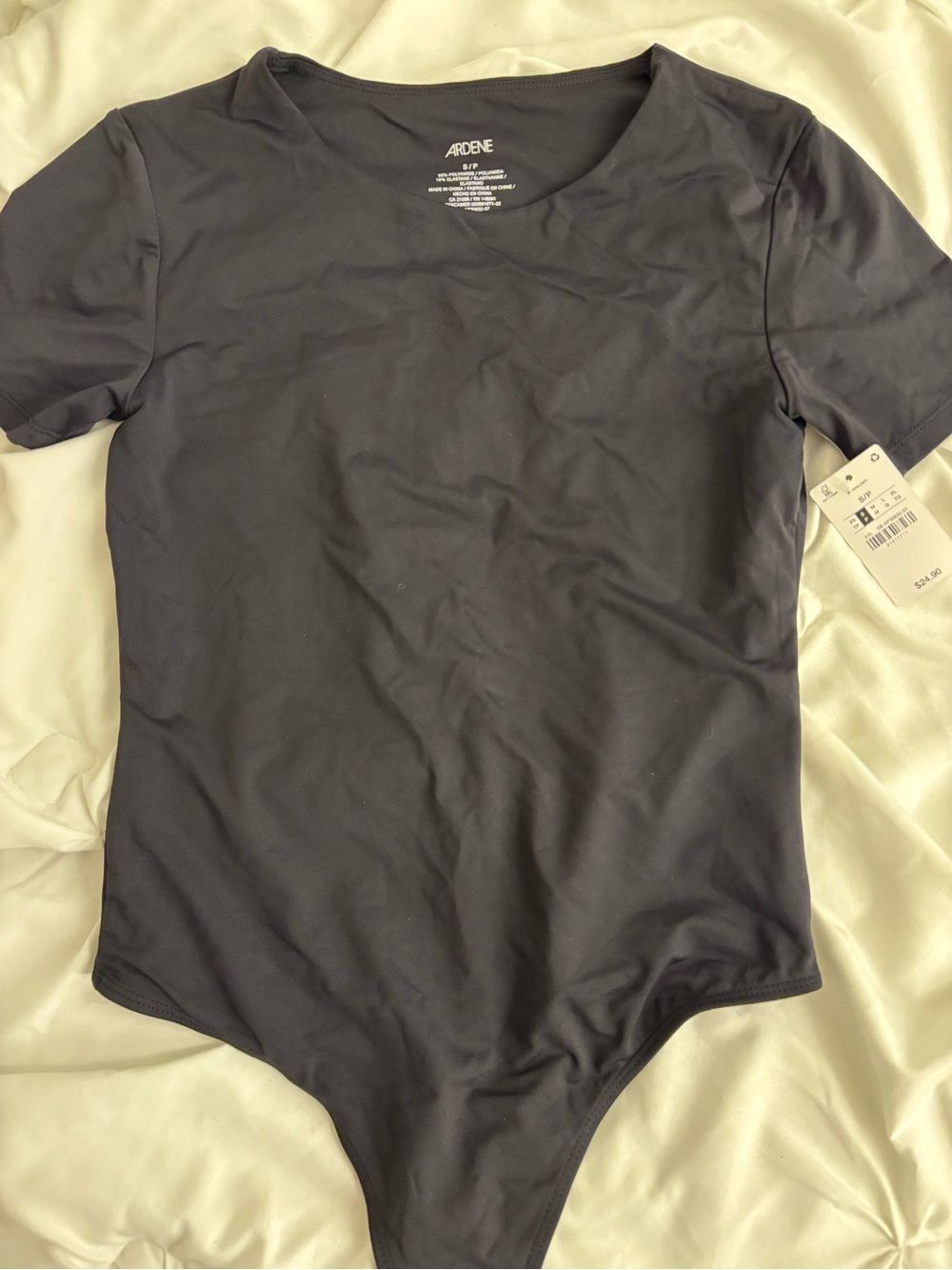 Ardene Bodysuit Tshirt Short Sleeve High Neck